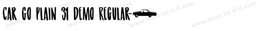Car Go Plain 31 Demo Regular字体转换